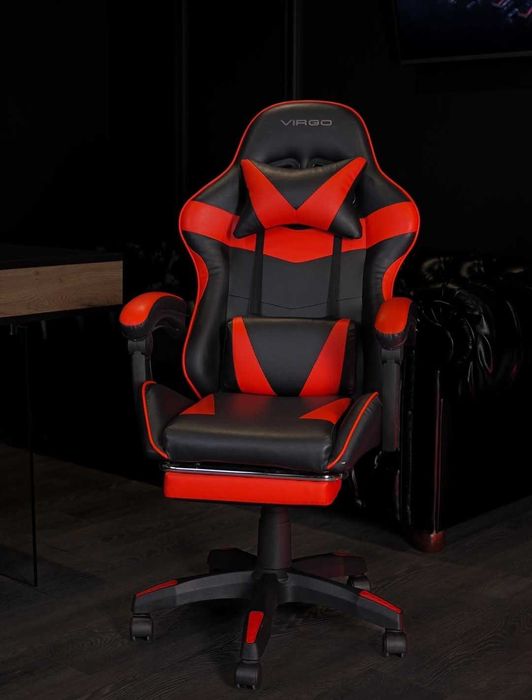 Крісло геймерське Virgo Vecotti GT Чоро-червоне