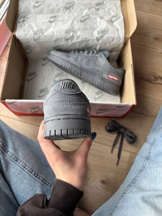 36-45 Nike SB Dunk Low x Supreme Grey