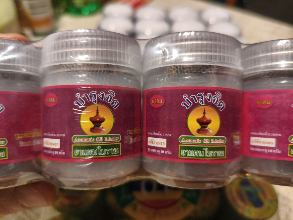 Tajski inhaler olejkowy Bamrungjit - Aromatic Oil PREMIUM - 12 sztuk