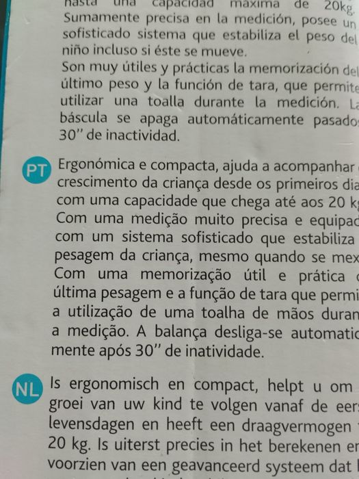 Balança digital para bebes Chicco