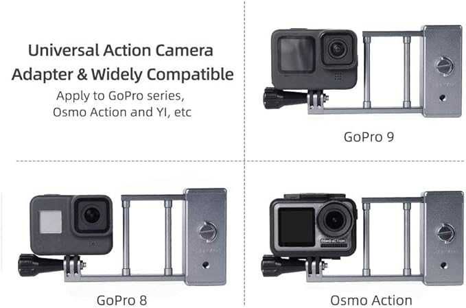 Adaptador para usar action cam numa gimbal