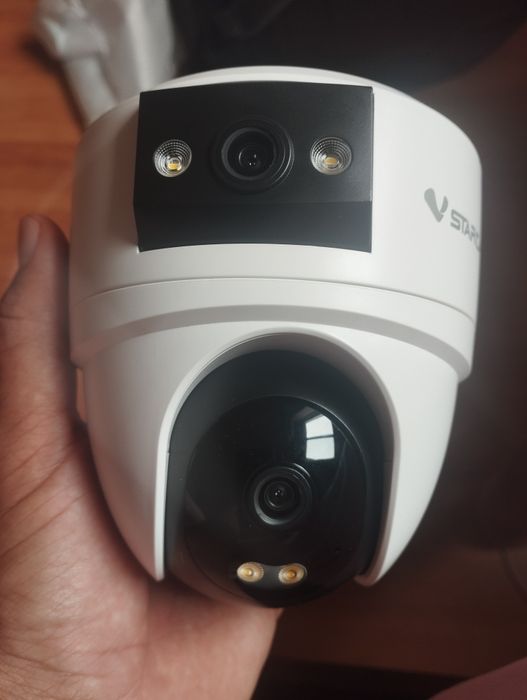 Câmera Vstarcam Dupla Lente sem fios + Detetor de Fumo Heiman Matter – Como Novos