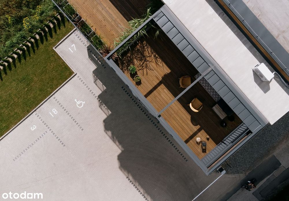 PENTHOUSE z DUŻYM TARASEM - 5 piętro, winda, nowe osiedle, centrum