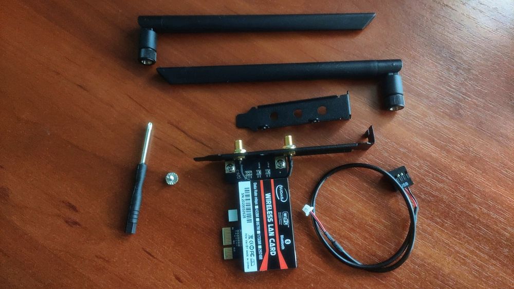 PCI e WiFi адаптер 2,4 Ghz /5 Ghz (1200 Мбит/с) Blutetooth