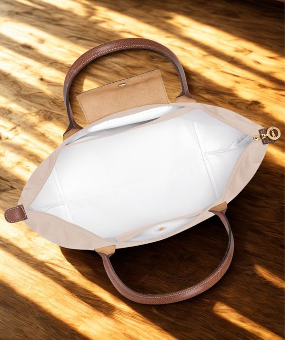 Bolsa longchamp le pliage cor branca