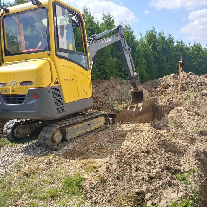 Prace ziemne,Uslugi minikoparką