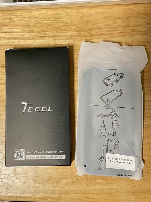 Capa TOCOL para iPhone 16 Pro + kit pelicula protetor