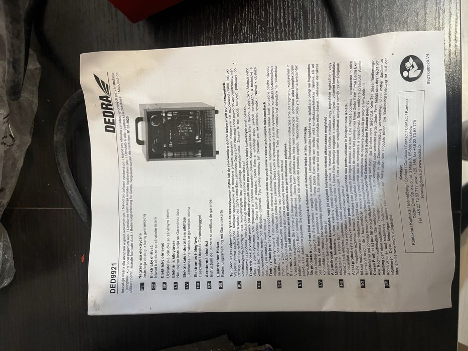 Nagrzewnica elektryczna DEDRA