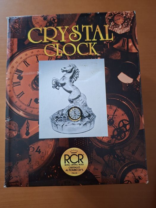 Relógio de secretária em cristal RCR