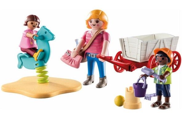 Playmobil educadora com carrinho NOVO