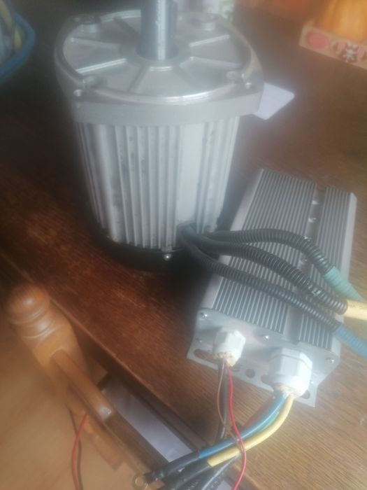 Silnik bldc bezszczotkowy trzyfazowy do przeróbki quada na elektryczny w komplecie z oryginalnym sterownikiem nowy nieużywany maksymalne napięcie 80