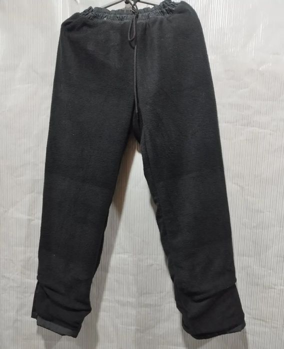 Мужские спортивные штаны Nike зимние плащевка на флисе