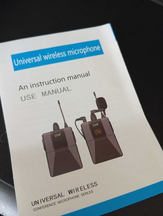 Microfone de lapela.HF 4 canais