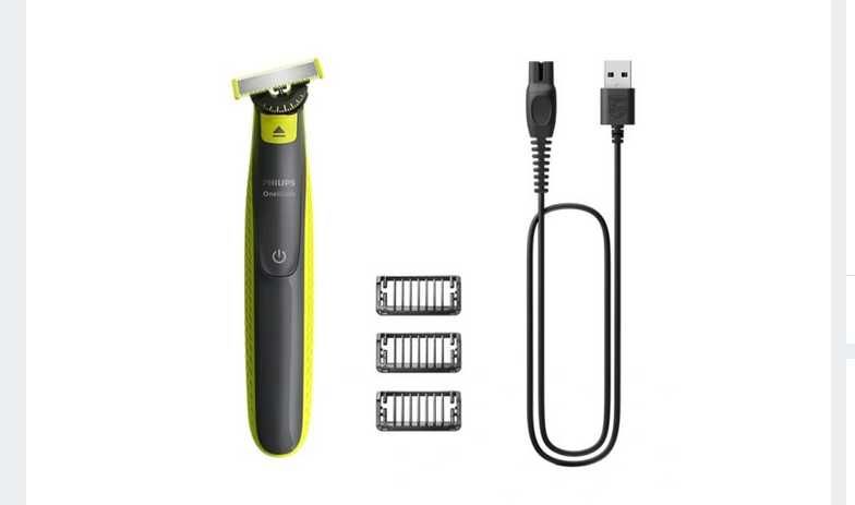 Golarka Philips OneBlade z ostrzem 360 i 3 nasadkami do zarostu+GRATIS