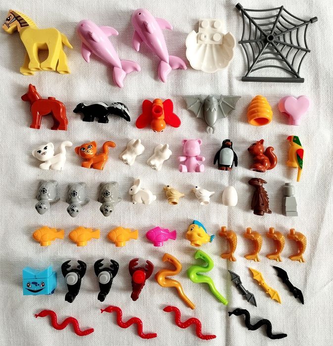 Лего фігурки тваринки, мультяшні персонажі