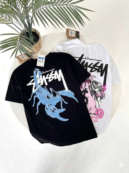 Stussy Новая Футболка » Basic » Большой Принт Стусси » XS-XXL