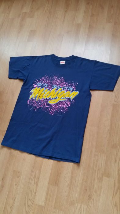 Koszulka NCAA Michigan Vinted Nutmeg z 1989 Made in USA