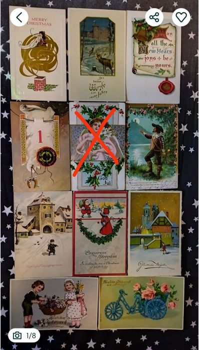 Открытки антикварные.