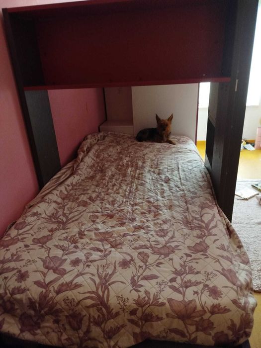 beliche duplo  com  roupeiro + roupeiro roupeiro extra + colchões