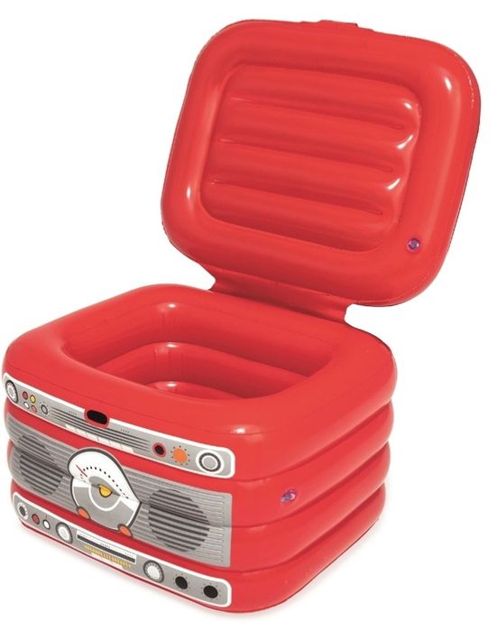 Caixa térmica inflável flutuante Bestway com plataforma giratória, 61x53 cm