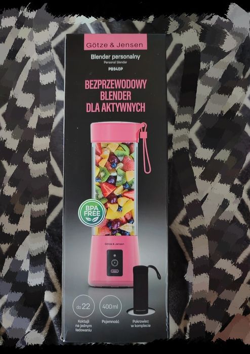 Nowy blender przenośny, bezprzewodowy Gotze&Jense