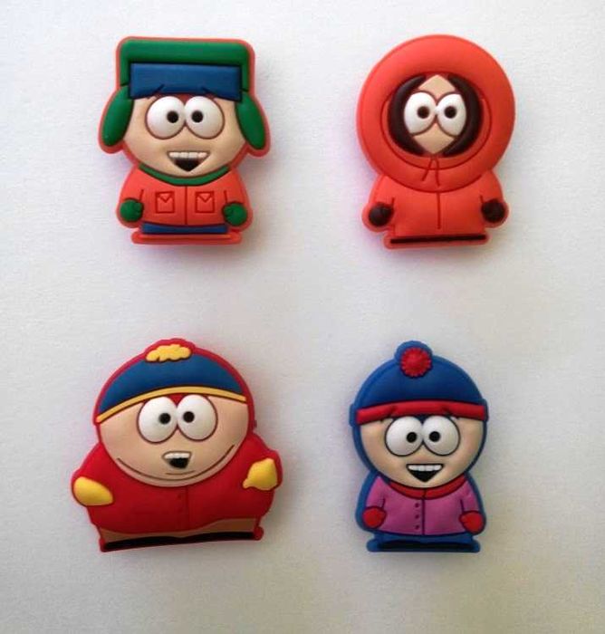 Pins da série South Park para calçado tipo crocs ou pulseiras