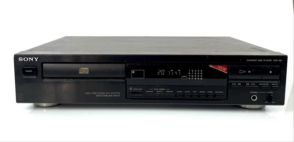 SONY CDP-391 Odtwarzacz CD Player Audio HiFi, Lata Produkcji 1990-1992