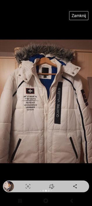 Kurtka biała męska L SMOG