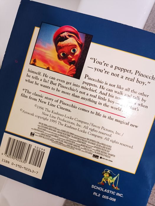 Książki Pinokio po angielsku book Pinocchio
