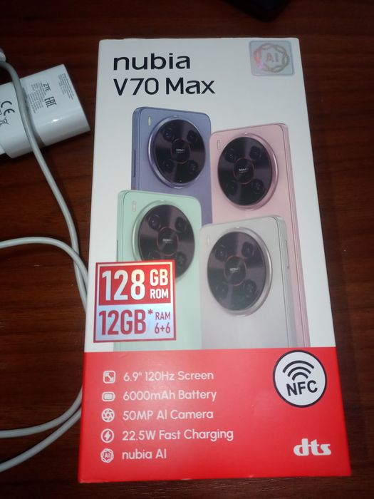 Телефон з великим экраном 6,9" ZTE nubia V70 MAX