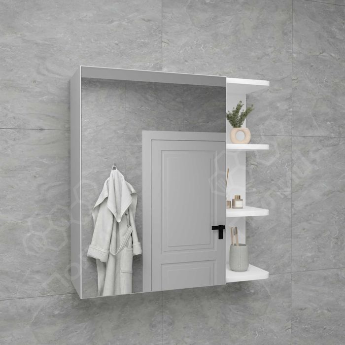 Шафка з дзеркалом шкафчик полиця навісна у ванну або кімнату