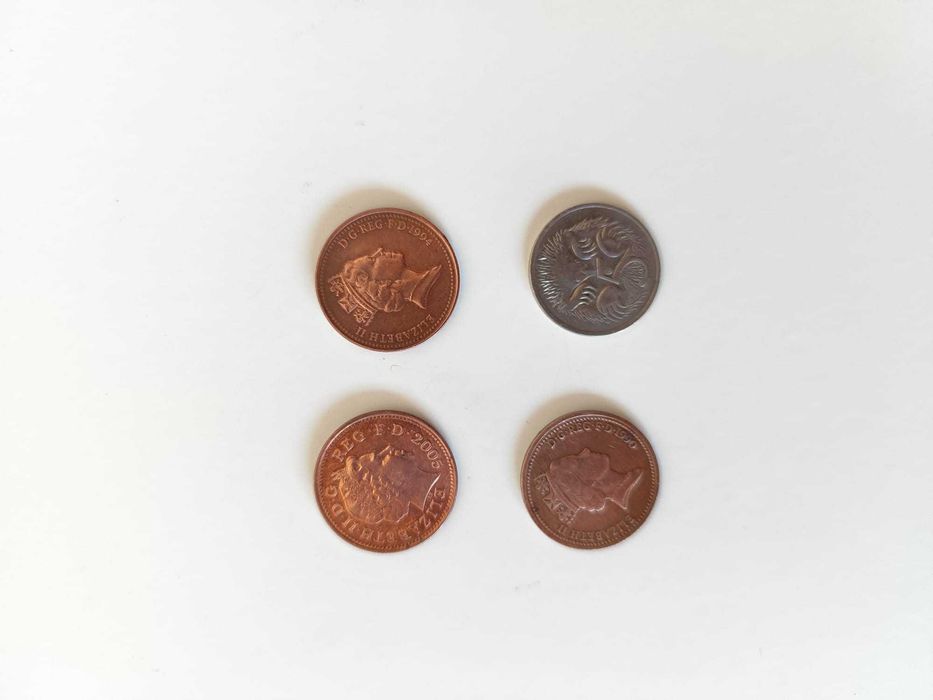 Lote moedas Rainha Elizabeth