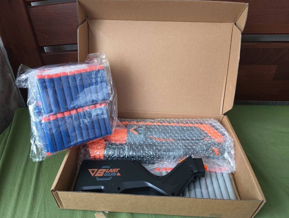 Новий дитячий пістолет, дробовик Foam Dart Blaster +50 додаткових пуль