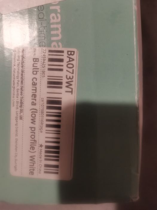 Kamera Wifi do gniazda zarowki