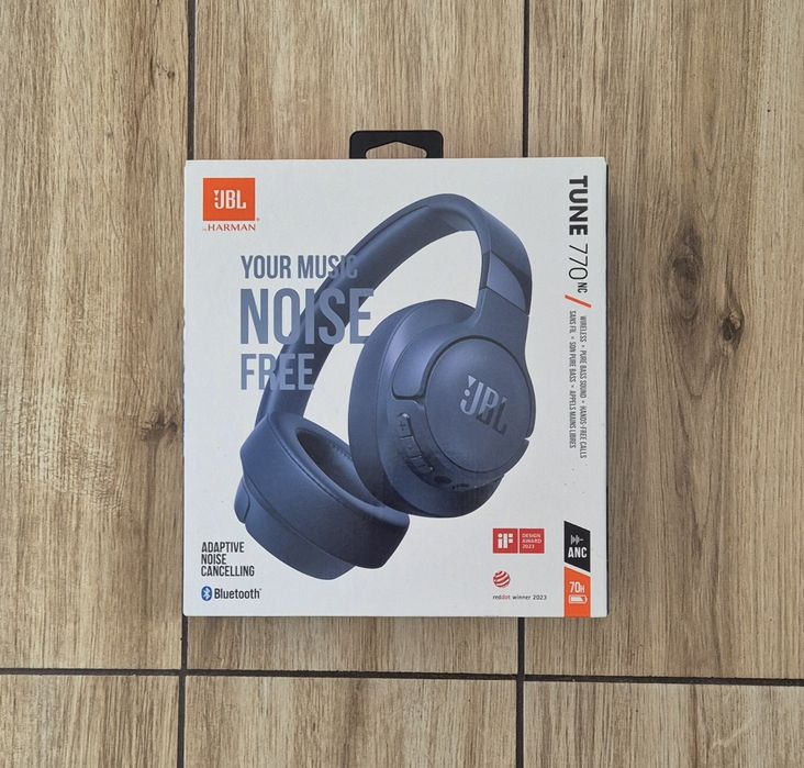 Słuchawki JBL Tune 770NC bezprzewodowe granatowe ANC komplet