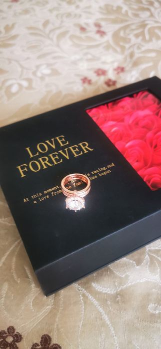 Набір Victoria's сережки+каблучка 16,5