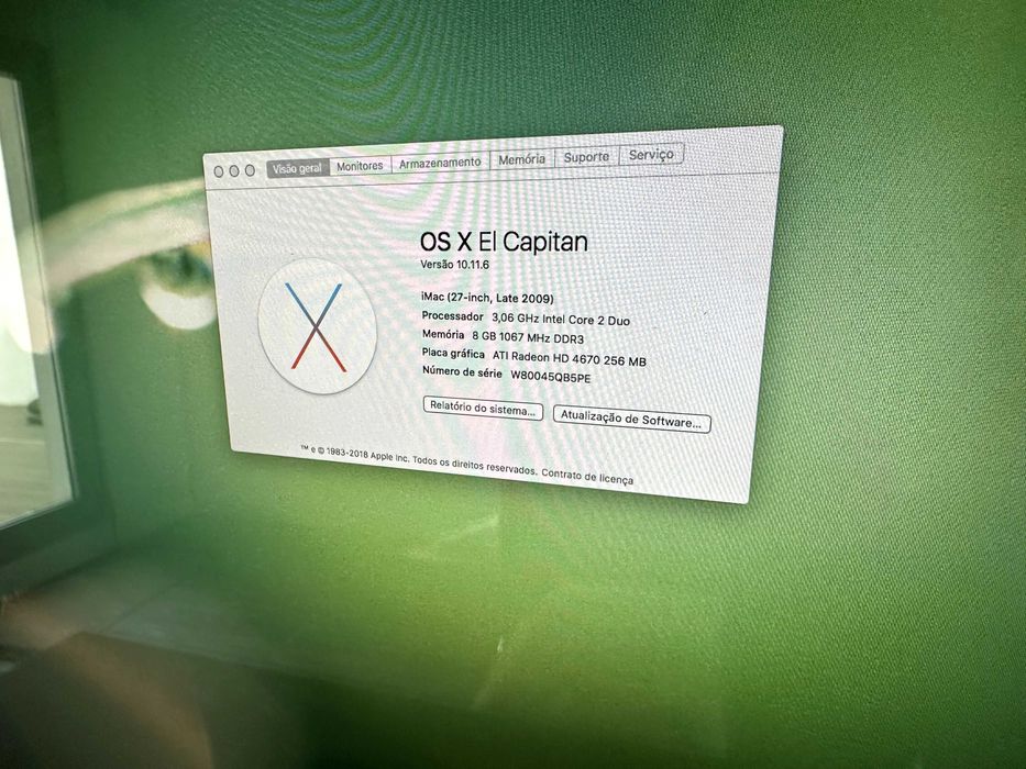 iMac 27" | Vale só pelo Ecrã | 2x SSD 1TB+512GB | 8GB RAM