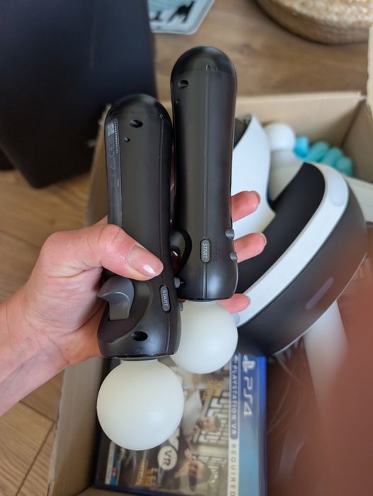 PlayStation VR PS4 + Kamera + 2x Move + Aim Controller + Gra | Kompletny zestaw