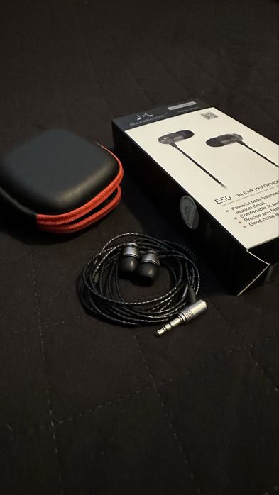 Słuchawki Soundmagic E50 czarne + etui
