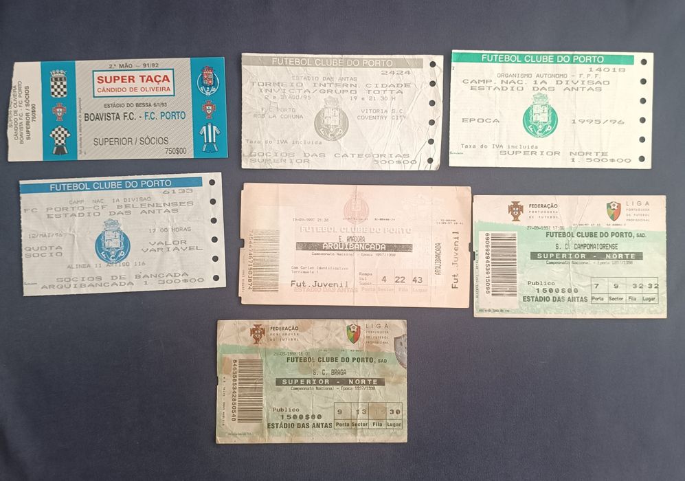 250 Bilhetes futebol F.C. Porto