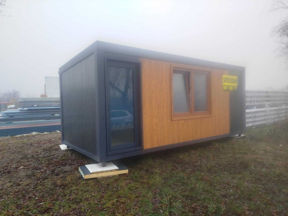 Pawilon usługowo-handlowo-mieszkalny 6x3 NOWY z płyty warstwowej 100mm