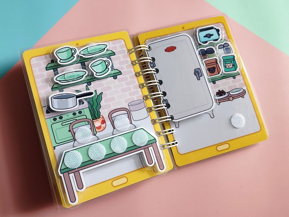 My house Toca Boca Mój domek Toca Boca książeczka z elementami na rzep