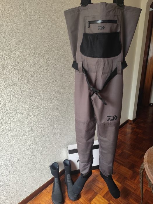 Wader Vadeador Daiwa S com Meia + Botas Scubapro 40/41