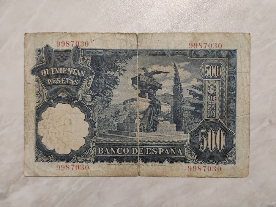 Banknot Hiszpania - 500 peset z 1951 r.