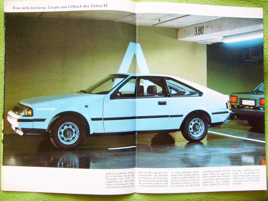 Toyota Celica 1984 - XT/ ST / GT / Supra - prospekt 28 str., stan BDB-