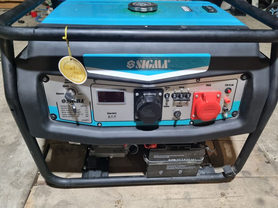 Генератор SIGMA 9квт 220/380  медная обмотка