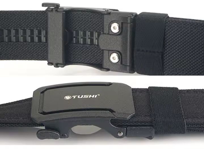 Чоловічий тактичний ремінь з металевою пряжкою