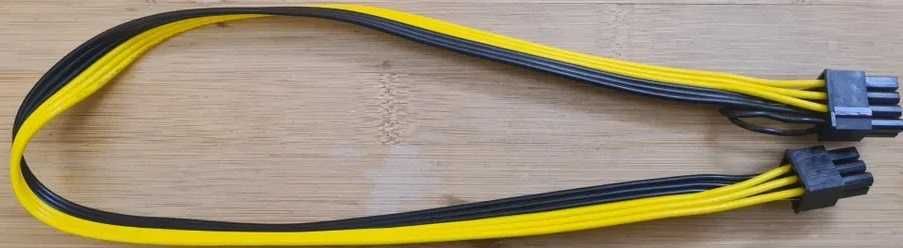 50/70 см модульний кабель живлення відеокарт 6 pin на 6+2 (8) якісний