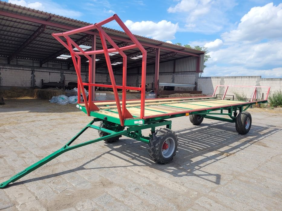 Przyczepa platforma do bel słomy siana jak nowa