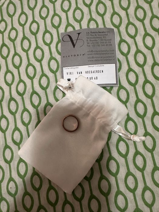 Aliança rose Victoria tam 14/54